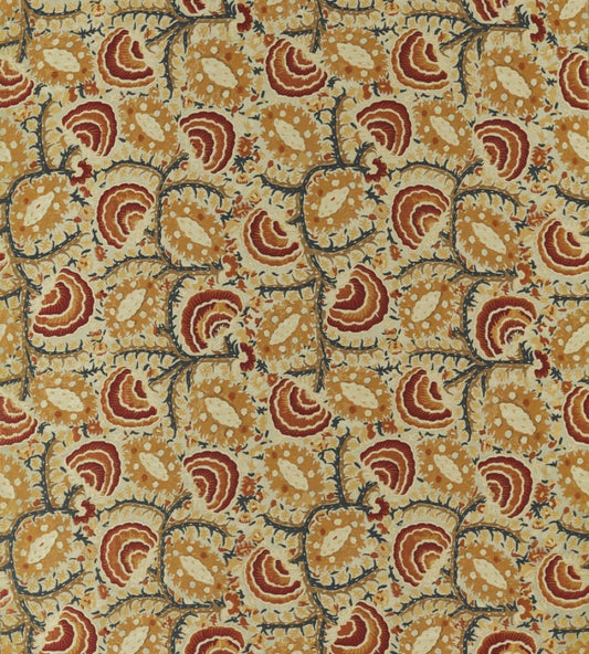 Suzani Archive Weave Fabric by Zoffany Venetian Red/Antique