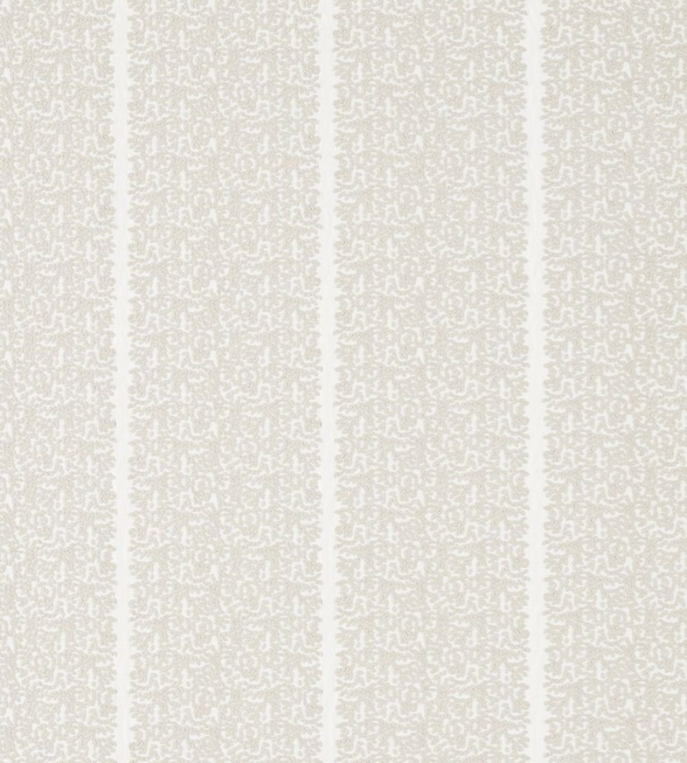 Odell Fabric by Zoffany White Opal