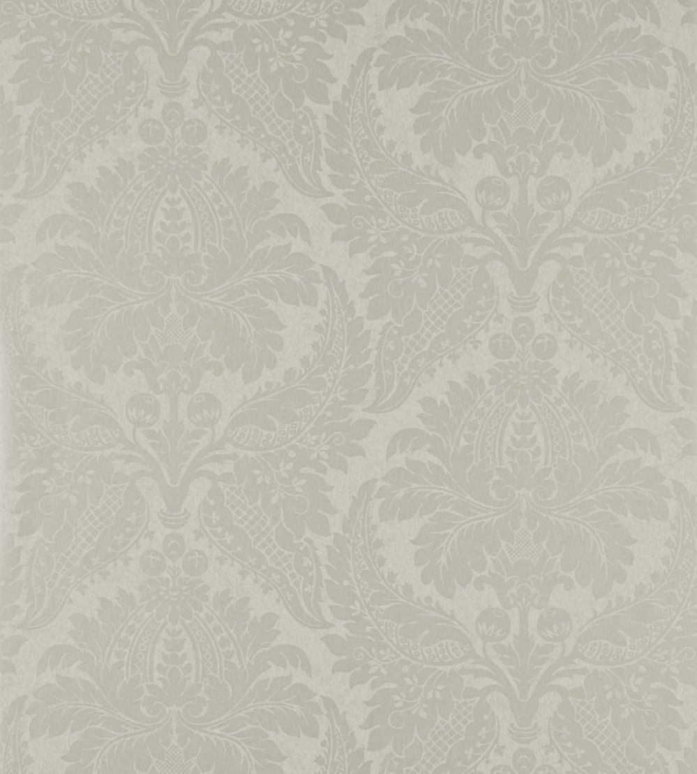 Malmaison Damask Wallpaper by Zoffany Chalk