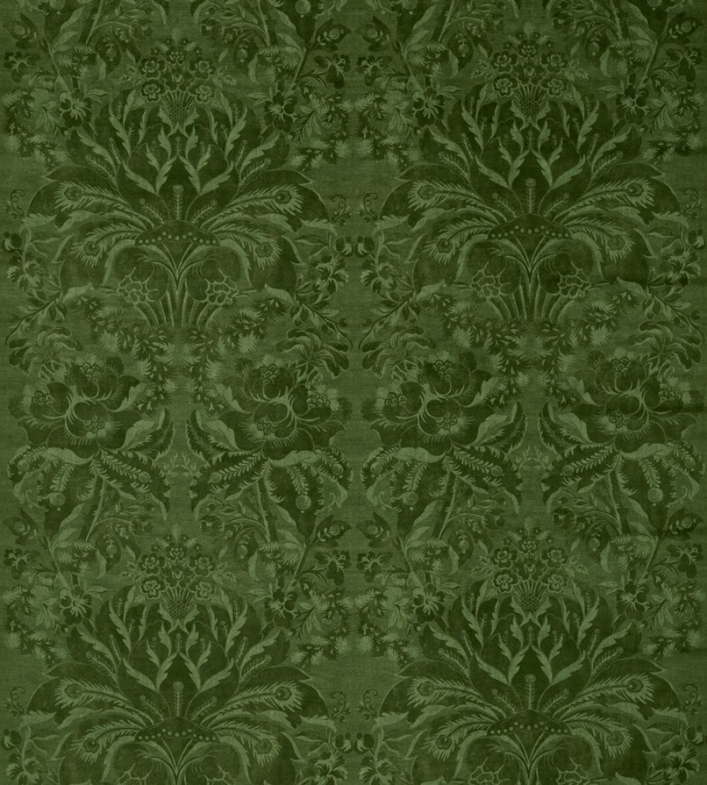 Ducato Velvet Fabric by Zoffany Olivine