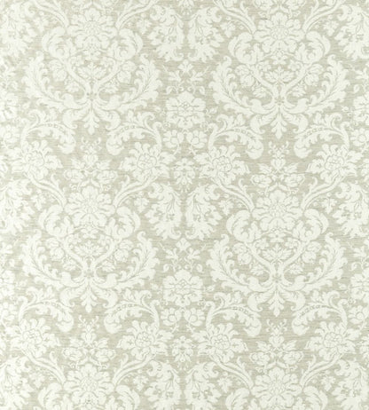 Tours Weave Fabric by Zoffany Platinum White