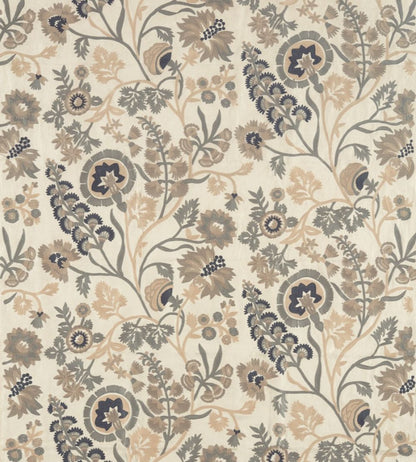 Hardwick Crewel Fabric by Zoffany Fossil