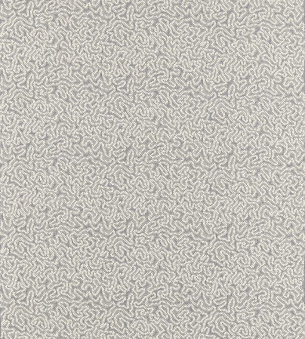 Maze Coral Fabric by Zoffany Zinc