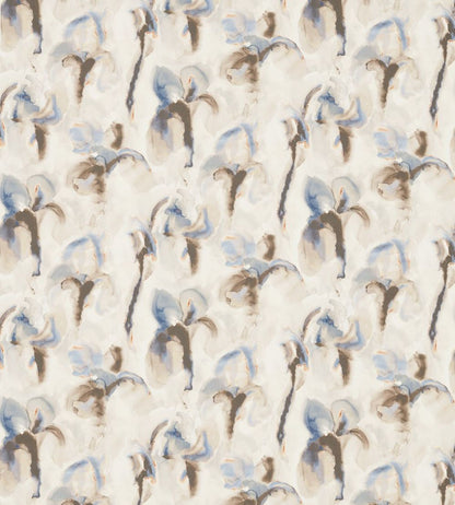 Water Iris Fabric by Zoffany Ink/Charcoal