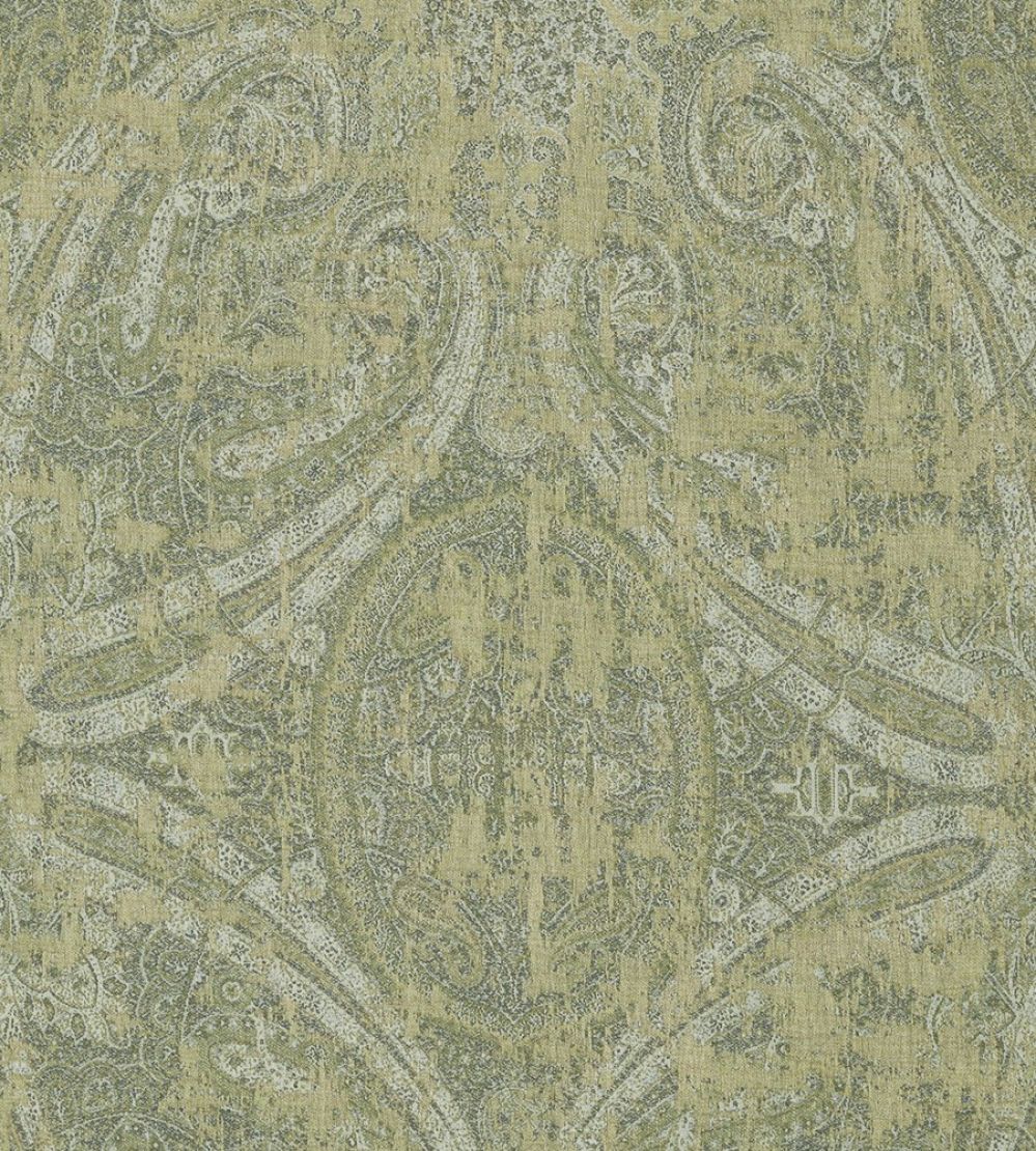 Elswick Paisley Fabric by Zoffany Moss