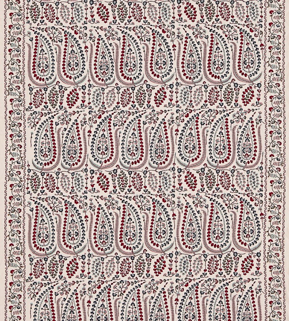 Jayshree Fabric by Zoffany Red/Blue