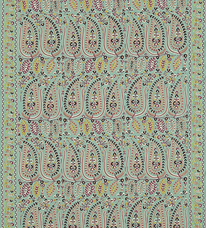 Jayshree Fabric by Zoffany Celadon/Multi