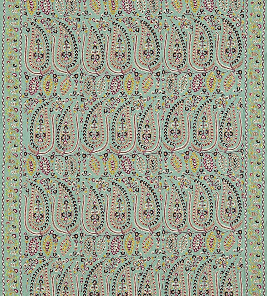 Jayshree Fabric by Zoffany Celadon/Multi
