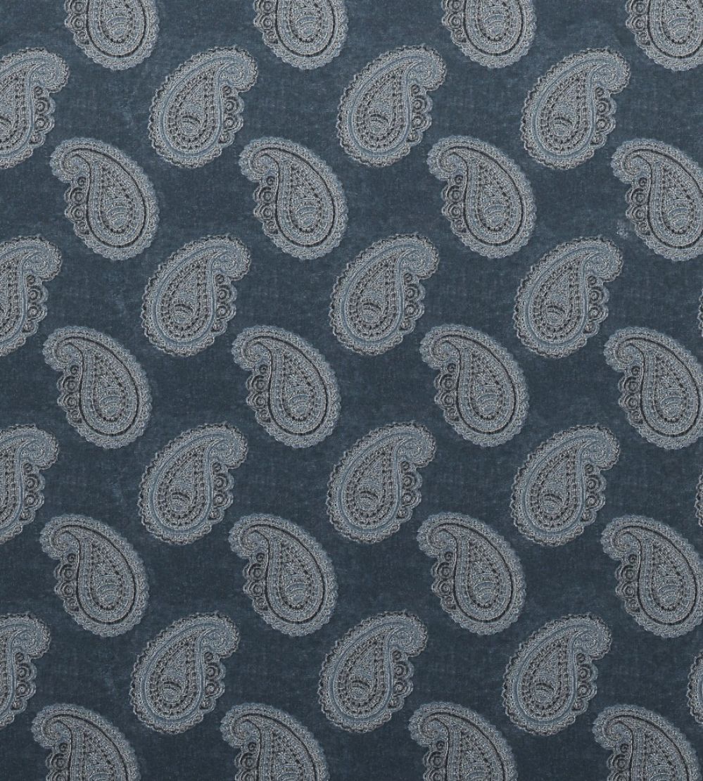 Orissa Velvet Fabric by Zoffany Blue