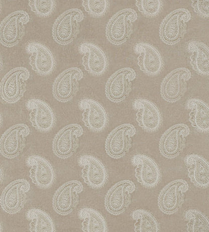 Orissa Velvet Fabric by Zoffany Pale Linen