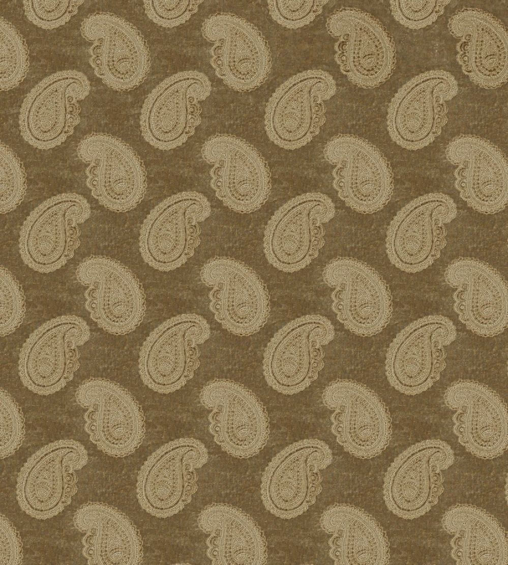 Orissa Velvet Fabric by Zoffany Old Gold