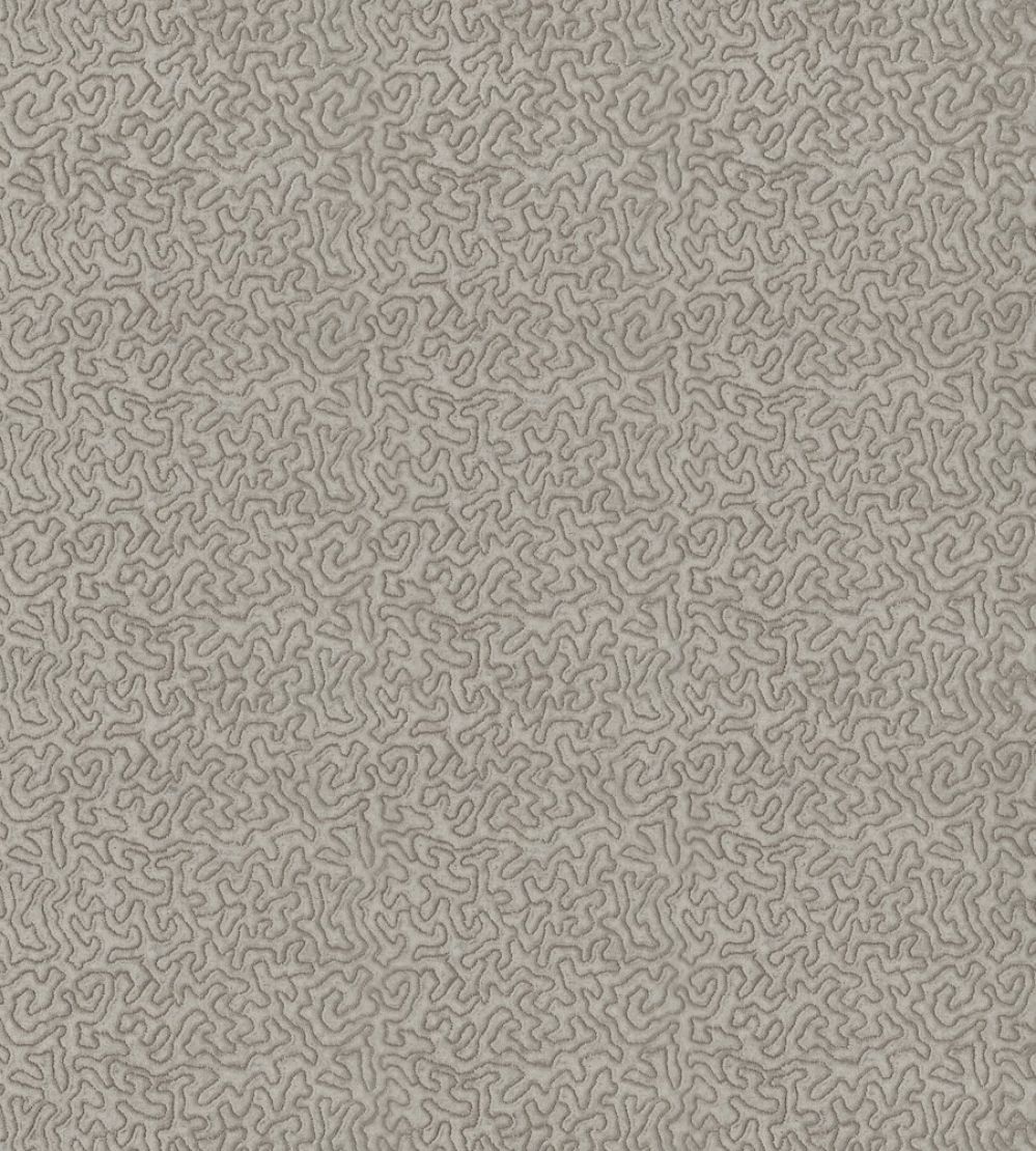Maze Fabric by Zoffany Silver