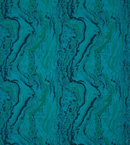 Serpentine Fabric by Zoffany Blue Malachite
