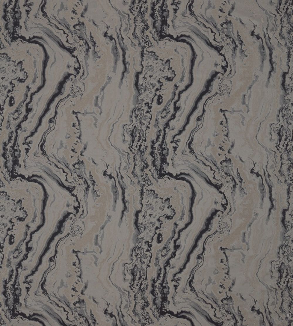 Serpentine Fabric by Zoffany Zinc