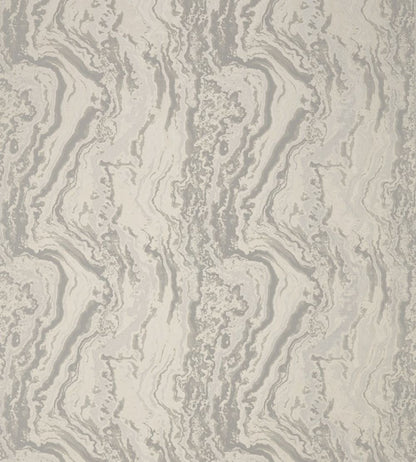 Serpentine Fabric by Zoffany Platinum White