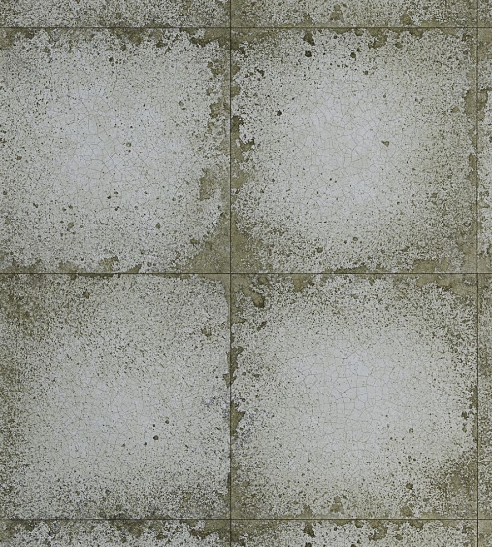 Lustre Tile Wallpaper by Zoffany Silver