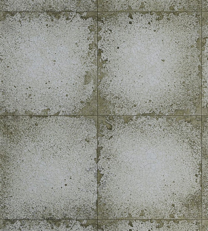 Lustre Tile Wallpaper by Zoffany Silver