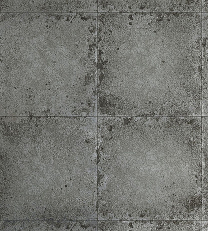 Lustre Tile Wallpaper by Zoffany Pewter