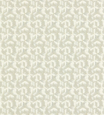 Tumbling Blocks Wallpaper by Zoffany Empire Grey
