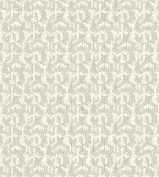 Tumbling Blocks Wallpaper by Zoffany Empire Grey