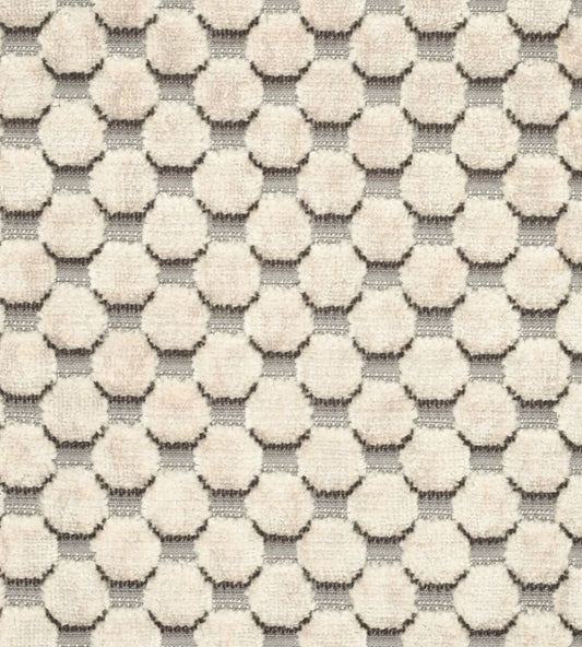 Tespi Spot Fabric by Zoffany Silver/Pearl