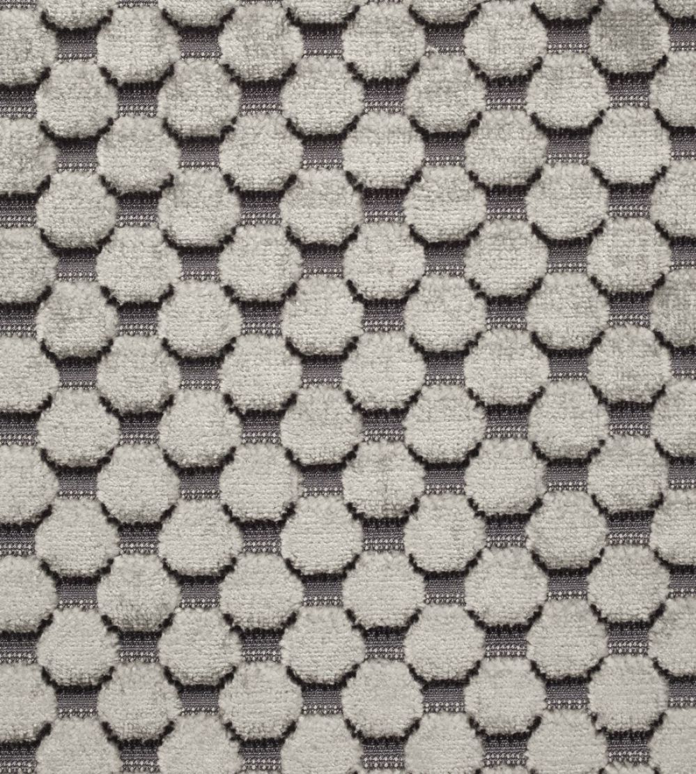 Tespi Spot Fabric by Zoffany Pewter/Silver