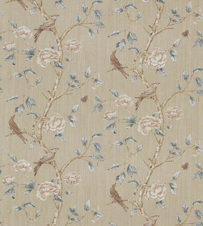 Woodville Fabric by Zoffany White Clay
