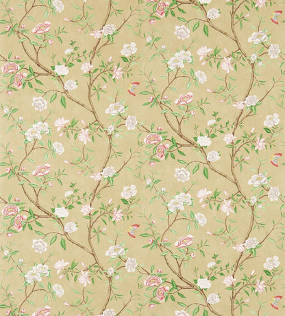 Nostell Priory Wallpaper by Zoffany Old Gold/Green