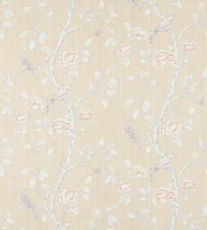 Woodville Wallpaper by Zoffany White Clay