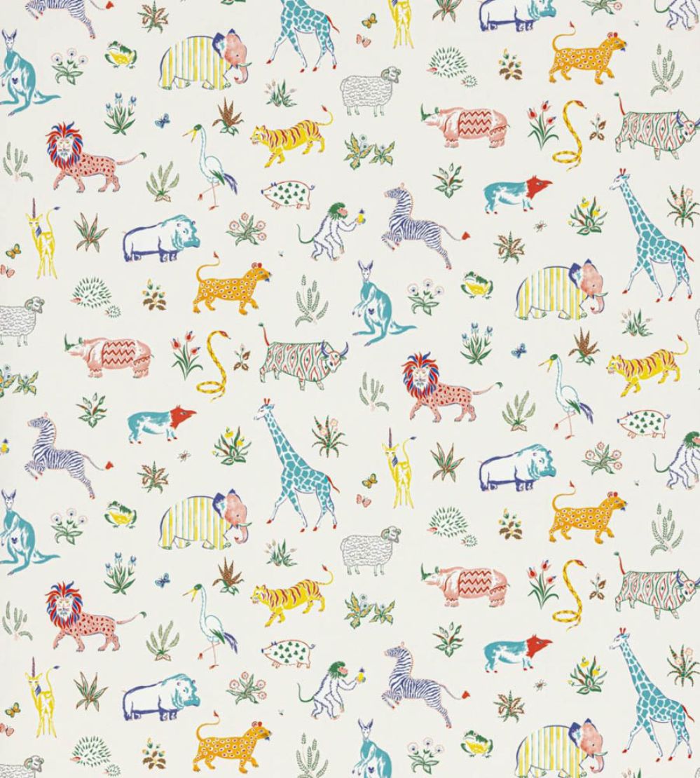 Zoo Wallpaper by Scalamandre Primary